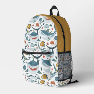 Sac À Dos Imprimé Motif de requin mou