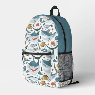Sac À Dos Imprimé Motif de requin mou