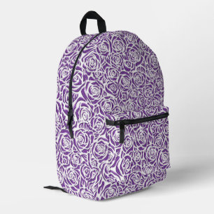 Sac À Dos Imprimé Motif de rose violette douce