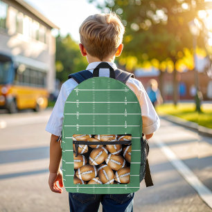 Sac À Dos Imprimé Motif de terrain de football Cool Sports