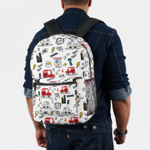 Sac À Dos Imprimé Motif de transport ludique pour enfants