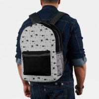 Motif déplaisant Black Spider sur Grey