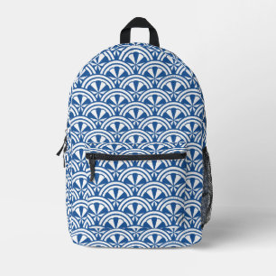 Sac À Dos Imprimé Motif des vagues côtières - Le Lotus Blanc