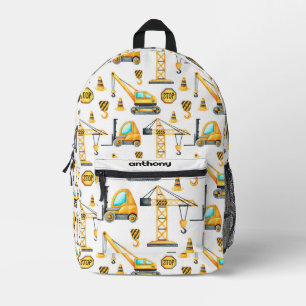 Sac À Dos Imprimé Motif des véhicules de construction