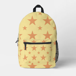 Sac À Dos Imprimé Motif d'étoiles jaunes et orange Constellation pas