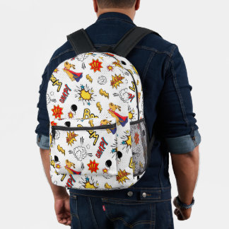 Sac À Dos Imprimé Motif d'explosion d'art pop de bande dessinée rétr