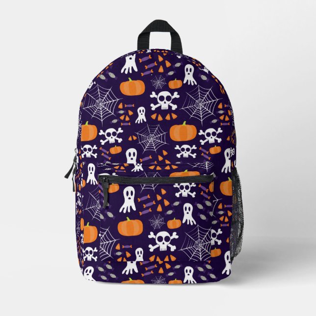 Sac À Dos Imprimé Motif d'Halloween amusant (Recto)