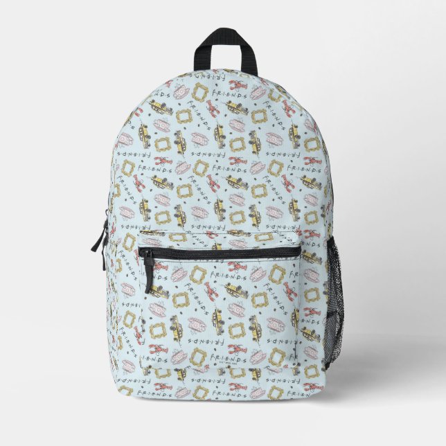 Sac À Dos Imprimé Motif d'icônes à l'aquarelle FRIENDS™ (Recto)