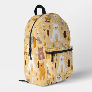Sac À Dos Imprimé Motif d'ours adorable