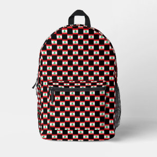 Sac À Dos Imprimé motif du drapeau À damiers Liban
