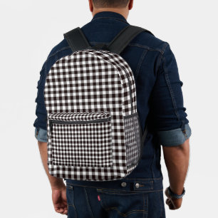 Sac À Dos Imprimé Motif écossais rustique chic Monogramme
