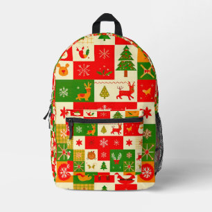 Sac À Dos Imprimé Motif festif de Noël