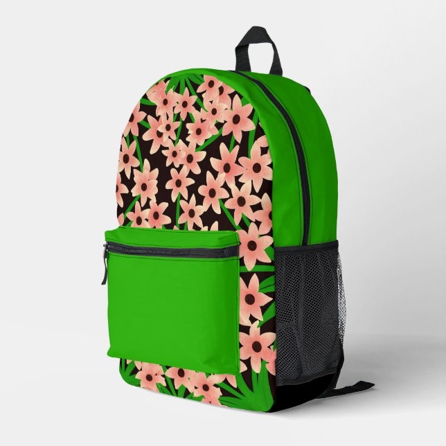 Sac À Dos Imprimé Motif floral (Coin arrière droit)