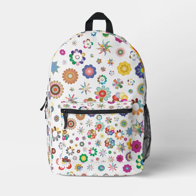 Sac À Dos Imprimé Motif floral (Recto)