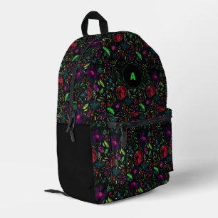 Sac À Dos Imprimé Motif floral botanique foncé