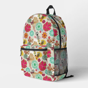Sac À Dos Imprimé Motif floral de style rétro