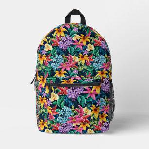 Sac À Dos Imprimé Motif floral exotique peint à la main-23001