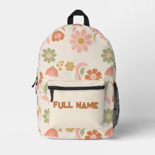 Sac À Dos Imprimé Motif Floral Rétro Bohème Daisy
