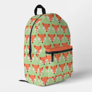 Sac À Dos Imprimé Motif Fox mignon sur vert