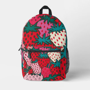 Sac À Dos Imprimé Motif fraise