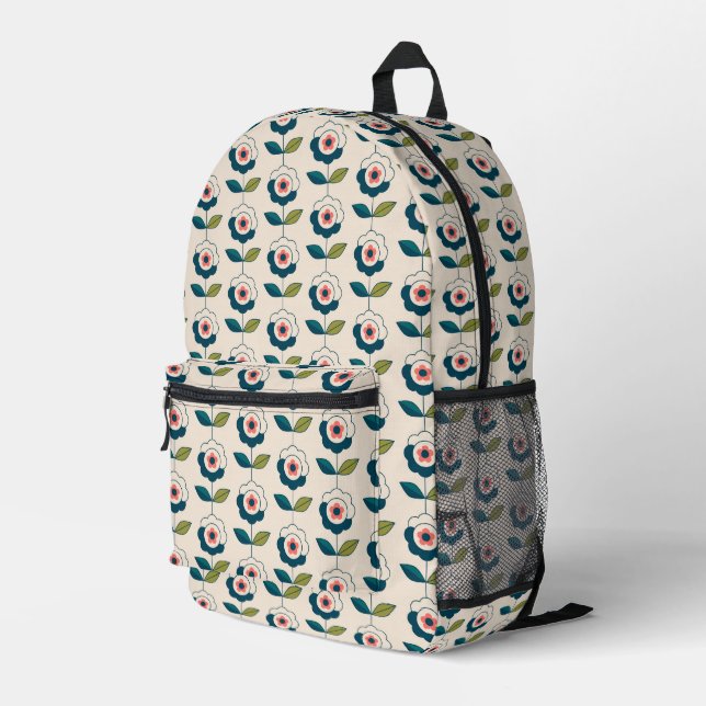 Sac À Dos Imprimé Motif Fun Jardin Retro (Coin arrière droit)