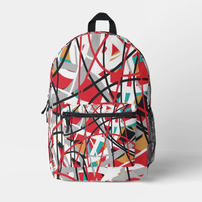 Sac À Dos Imprimé Motif géométrique Abstrait (Recto)