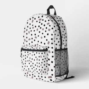 Sac À Dos Imprimé Motif géométrique Carré noir et blanc
