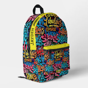 Sac À Dos Imprimé Motif hip hop Graffiti