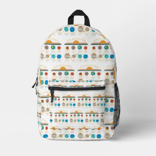 Sac À Dos Imprimé Motif humoristique drôle de système solaire de pla