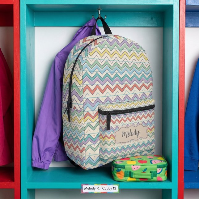 Sac À Dos Imprimé Motif joli rétro d'école  (Créateur téléchargé)