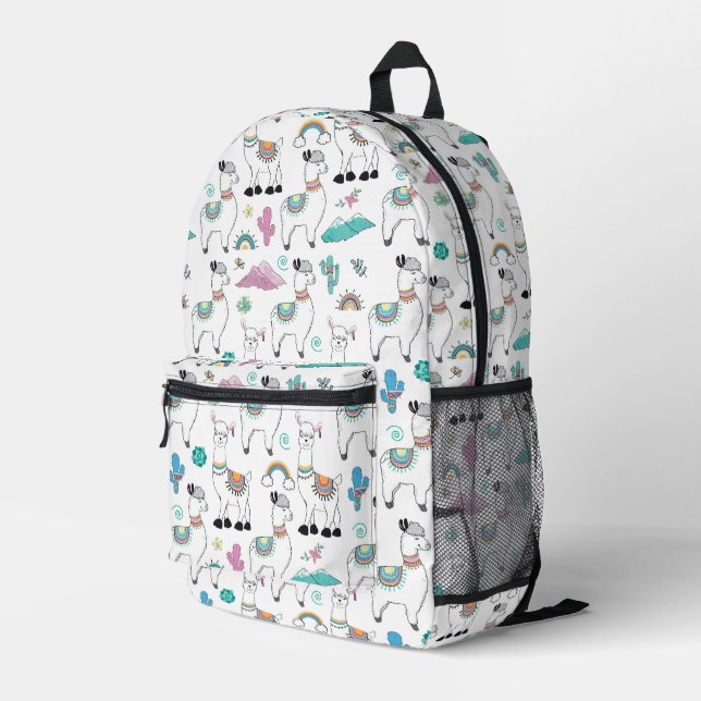 Sac À Dos Imprimé Motif Llama Carton mignon (Coin arrière droit)