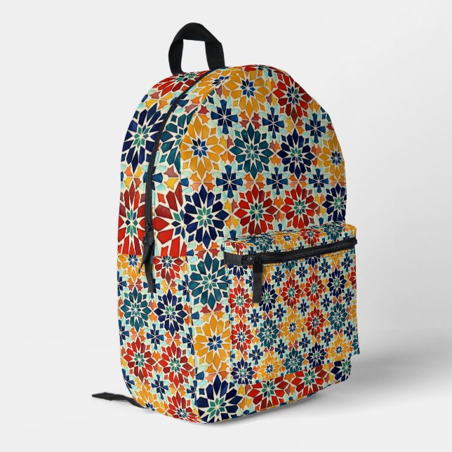 Sac À Dos Imprimé Motif marocain (Coin arrière gauche)