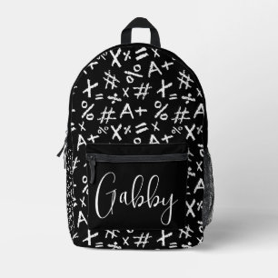 Sac À Dos Imprimé Motif mathématique personnalisé