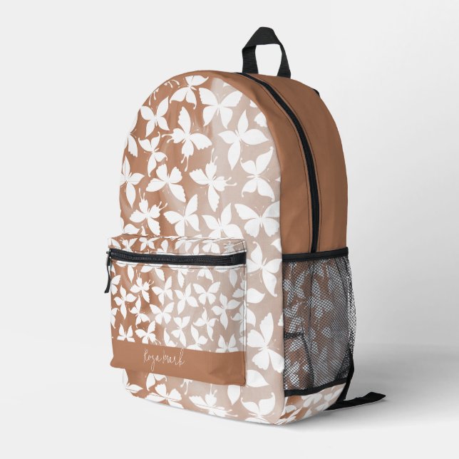 Sac À Dos Imprimé Motif papillon de la teigne (Coin arrière droit)