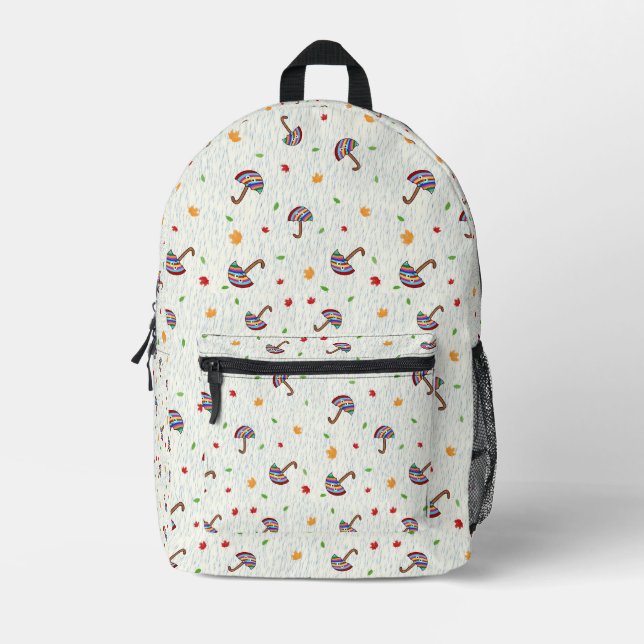 Sac À Dos Imprimé Motif parapluies (Recto)