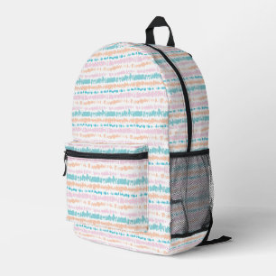 Sac À Dos Imprimé Motif Pastel Batik