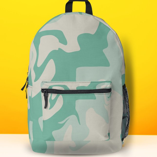 Sac À Dos Imprimé Motif Pastel Green Beige (Créateur téléchargé)