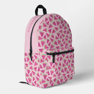 Sac À Dos Imprimé Motif Pastèque Tropical Rose