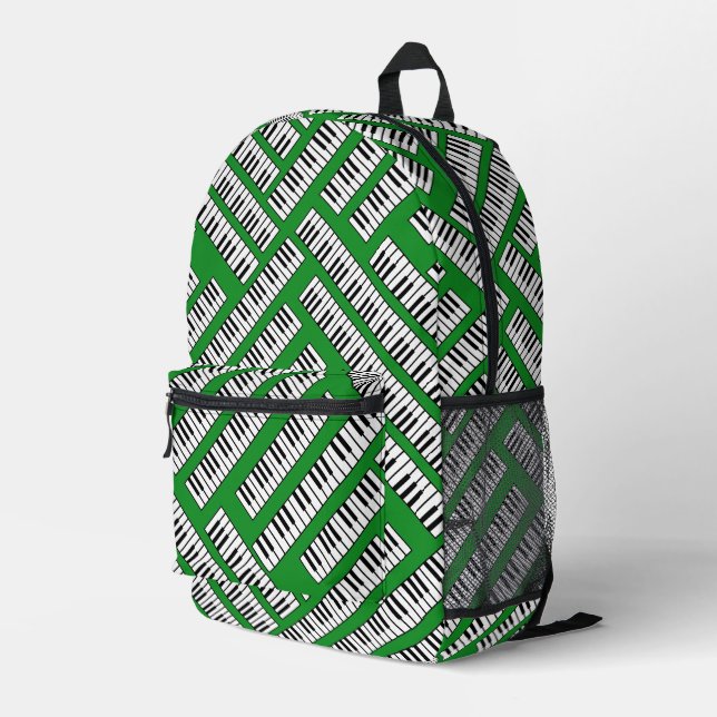Sac À Dos Imprimé Motif Piano Keys (Coin arrière droit)