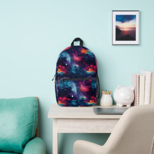 Sac À Dos Imprimé Motif Rainbow Galaxy