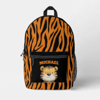 Motif rayure de jeune tigre aquarelle mignon Nom