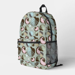 Sac À Dos Imprimé Motif Retro Seashell