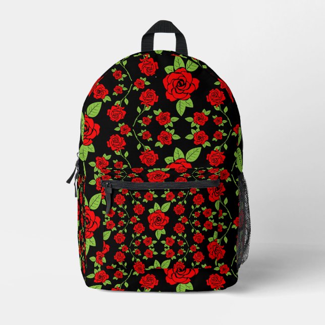 Sac À Dos Imprimé Motif rose Accueil Cadeaux (Recto)