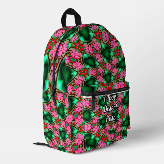 Sac À Dos Imprimé Motif Rose du désert (Coin arrière gauche)