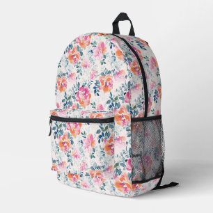 Sac À Dos Imprimé Motif Rose peint