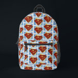 Sac À Dos Imprimé Motif Rouge et Bleu de Superman<br><div class="desc">Regarde,  en haut dans le ciel</div>