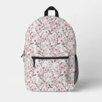Motif Sakura en fleurs de cerises roses sur blanc
