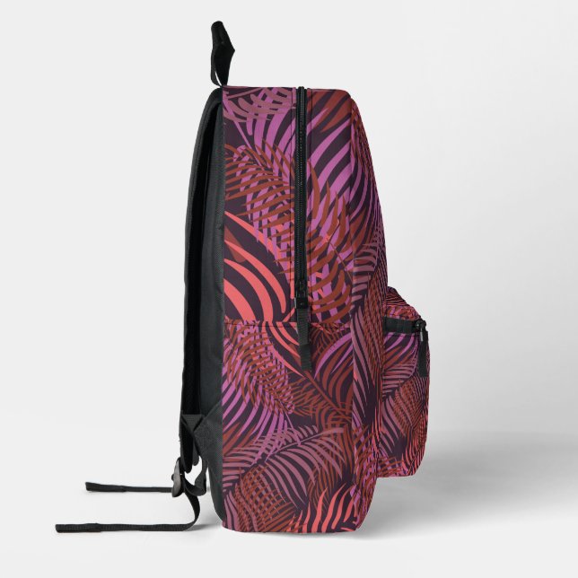 Sac À Dos Imprimé Motif sans apparence feuille (Gauche)