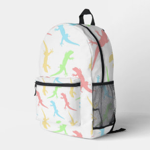 Sac À Dos Imprimé Motif sans couture de lézard Gecko pastel mignon