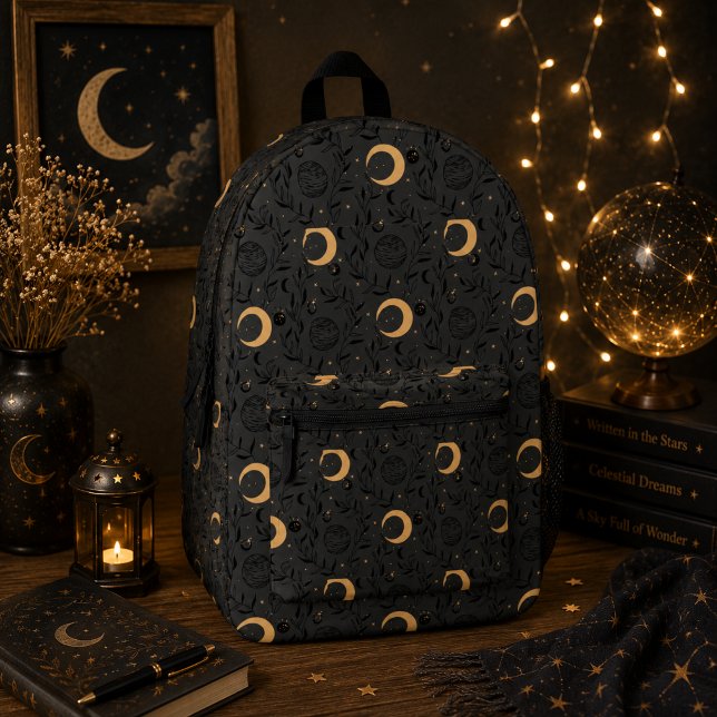 Sac À Dos Imprimé Motif Soleil et Lune Céleste (Créateur téléchargé)